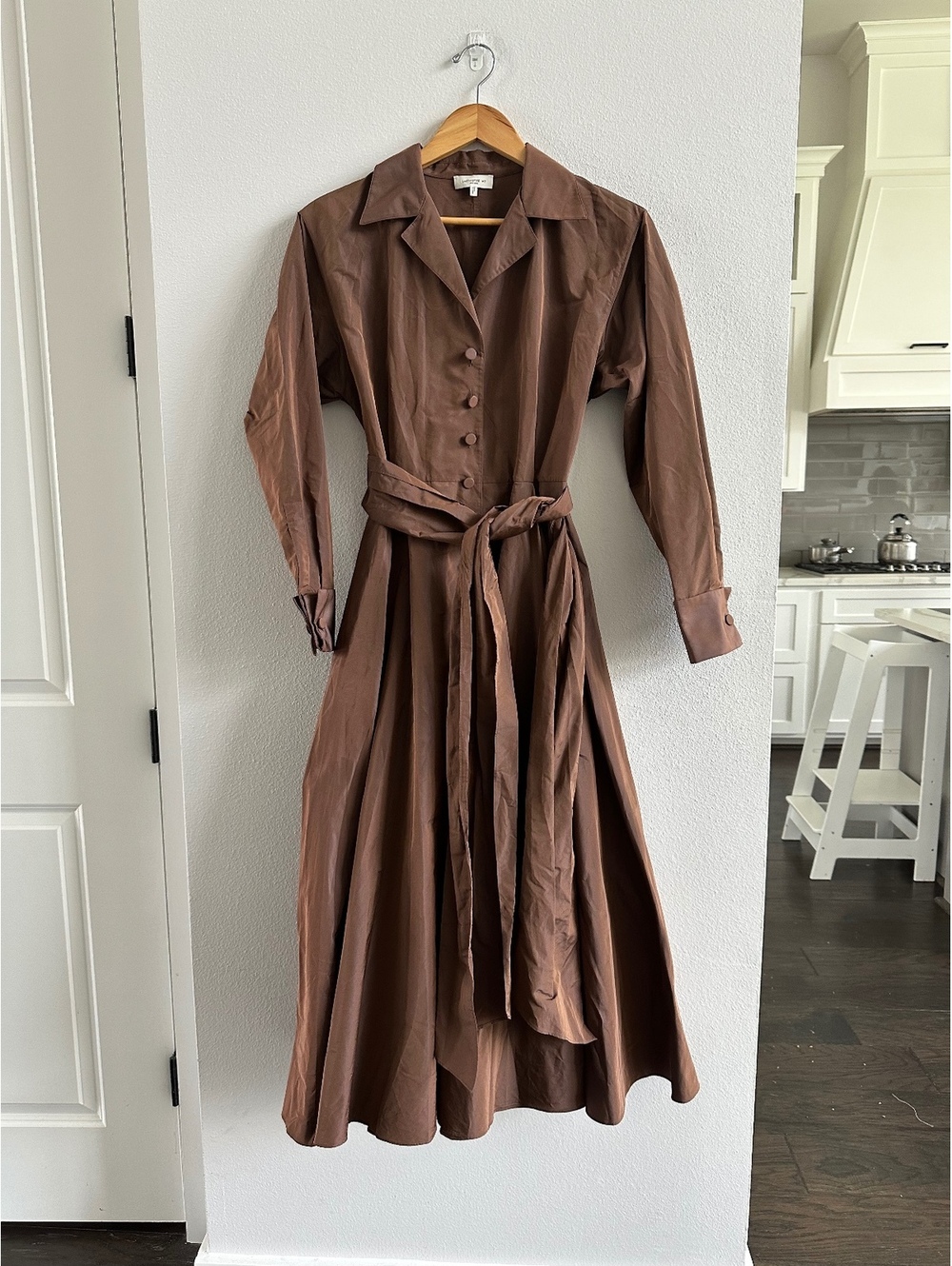 lafayette 148 new york recycled taffeta shirtdress